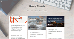 Desktop Screenshot of bloodyalevels.com