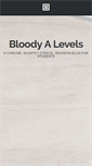 Mobile Screenshot of bloodyalevels.com